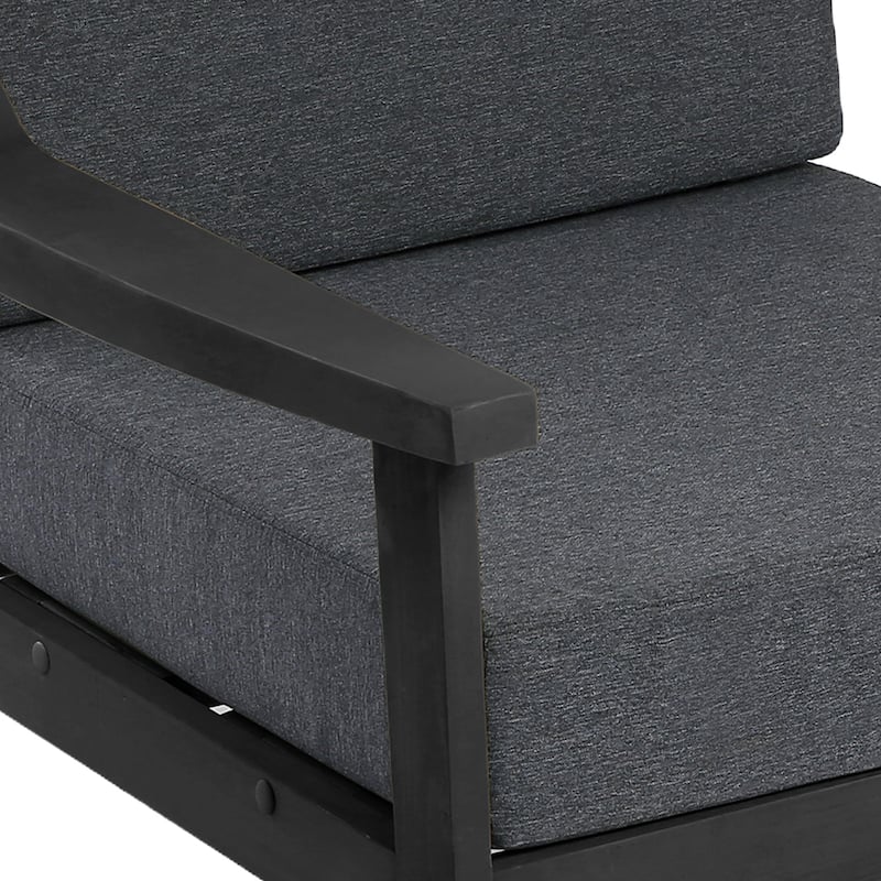 Outdoor Conversation Set Patio Cushioned Chair, Loveseat with Tables