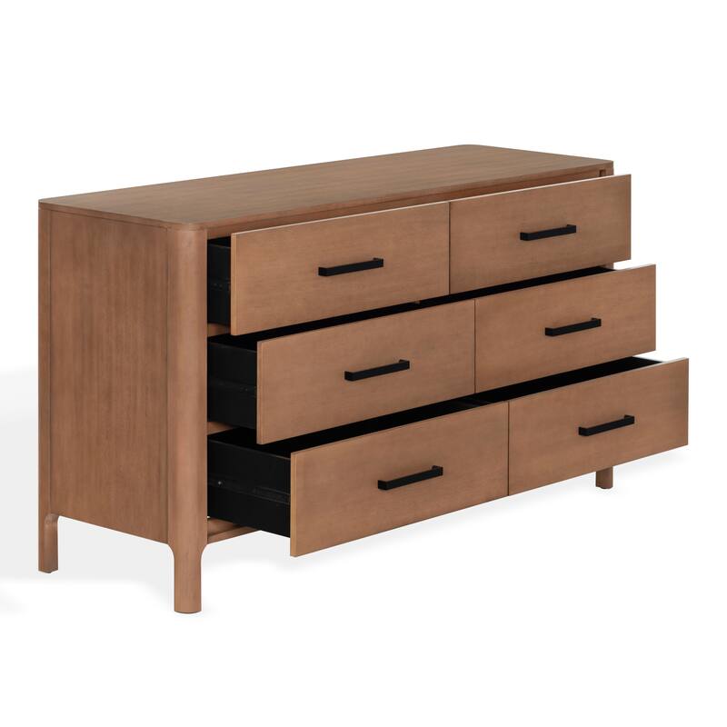 SAFAVIEH Couture Abbiava 6-Drawer Wood Dresser