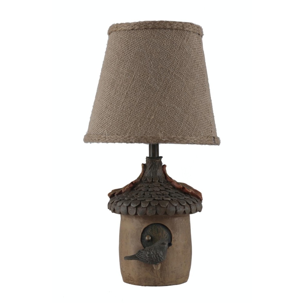 Shop Set Of 2 Outdoors Inspired Accent Lamps With Bird Design And
