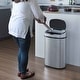 preview thumbnail 8 of 9, iTouchless Oval 13‑Gallon Sensor Kitchen Trash Can with AbsorbX Odor Filter
