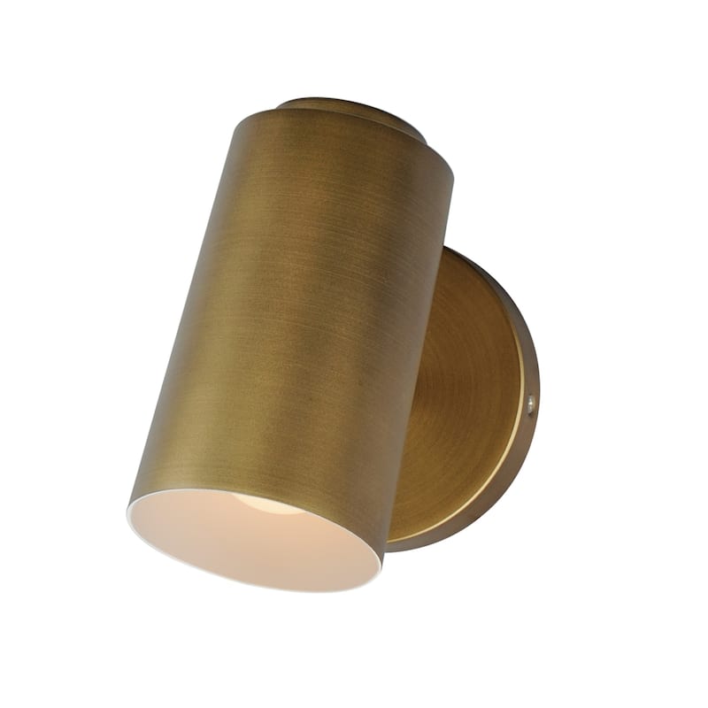 Maxim 62001 SpotLight 7" Tall LED Outdoor Wall Sconce - Natural Aged Brass