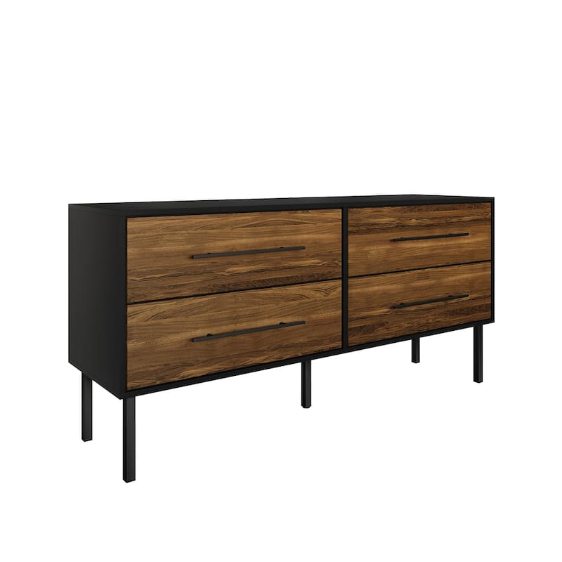 CraftPorch Transitional 4-Drawers Wooden Dresser
