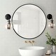 preview thumbnail 18 of 26, Contemporary Round Wall-Mounted Wall Mirror