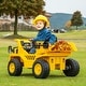 preview thumbnail 1 of 9, 12V Caterpillar Licensed Kids Ride on Dump Truck with Tiltable Bump Bed - 43" x 28" x 24" (L x W x H) Multi