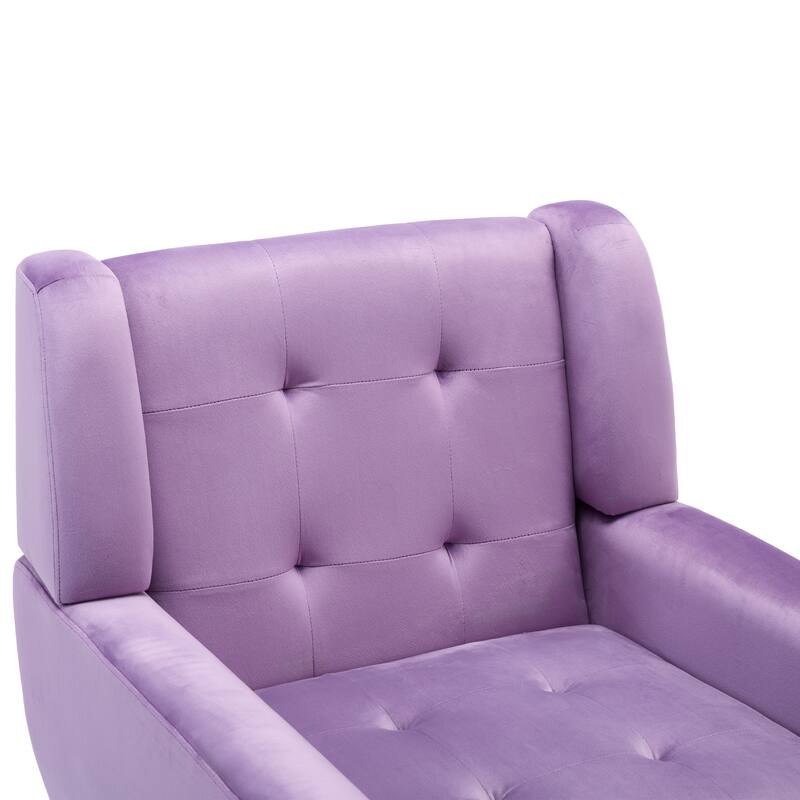 Set of 2 Tufted Upholstered Accent Armchair
