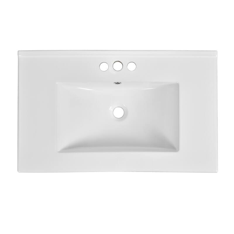 30" Bathroom Vanity with Ceramic Sink