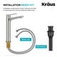 preview thumbnail 95 of 97, KRAUS Indy Single Handle Vessel Bathroom Faucet with Pop Up Drain