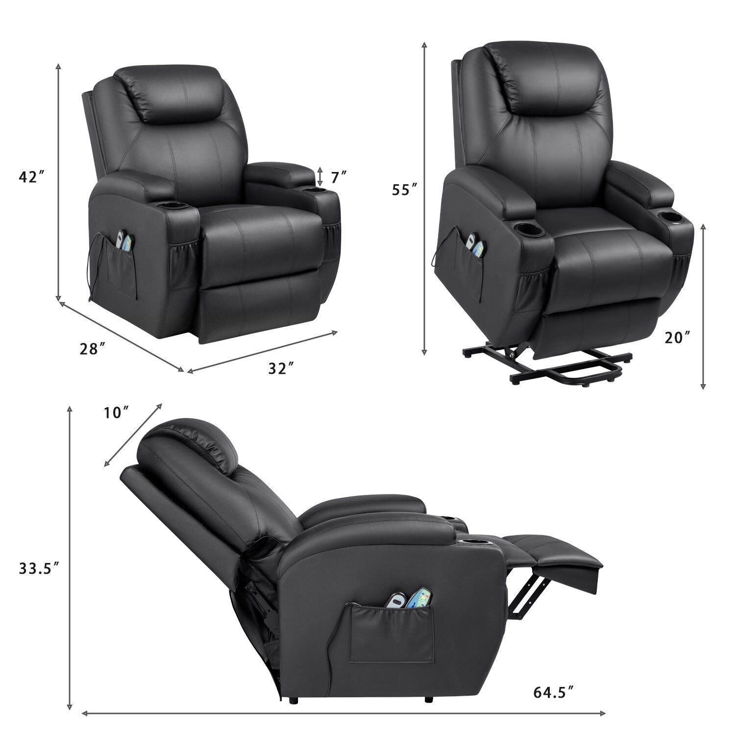 Walnew power lift recliner with massage and heat 2025 reviews