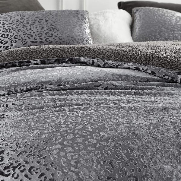 Byourbed Primal Zebra Silver Black Coma Inducer Oversized Queen Duvet Cover
