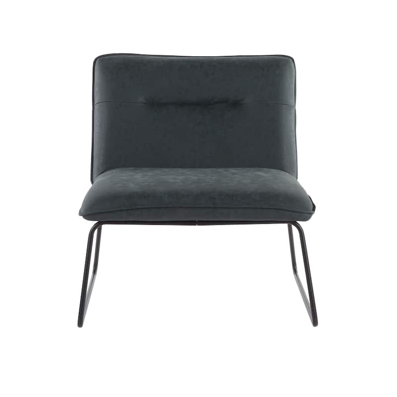 Carbon Loft Kerby Industrial Faux Leather Accent Chair