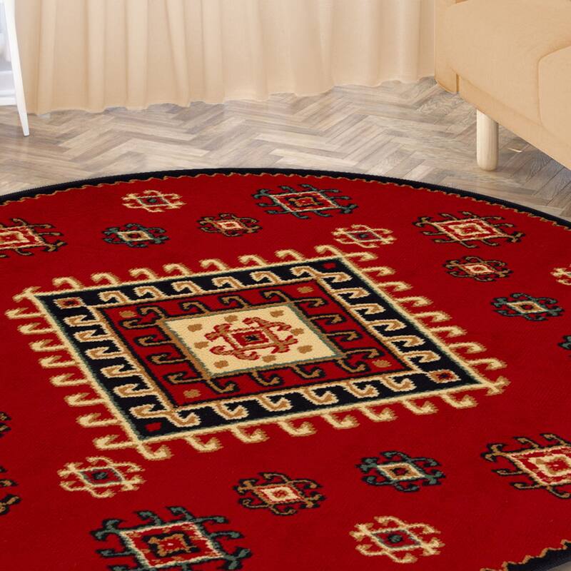 Geometric Bohemian Rustic Power-Loomed Area Rug by Superior