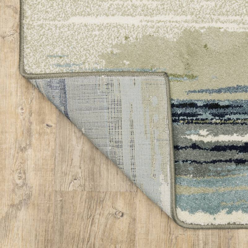 Style Haven Salinas Modern Abstract Blue/ Green Indoor Area Rug