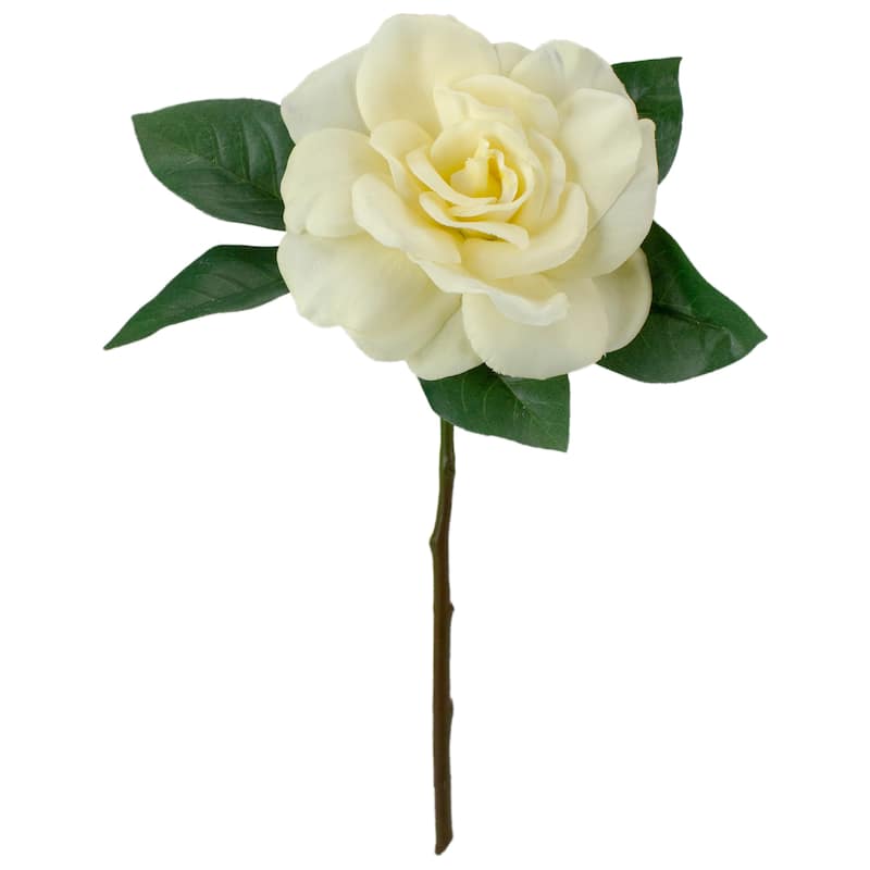 Gardenia Artificial Floral Pick Spray - 11" - Cream