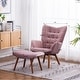 preview thumbnail 37 of 50, Carson Carrington Aasen Silky Velvet Tufted Accent Chair with Ottoman