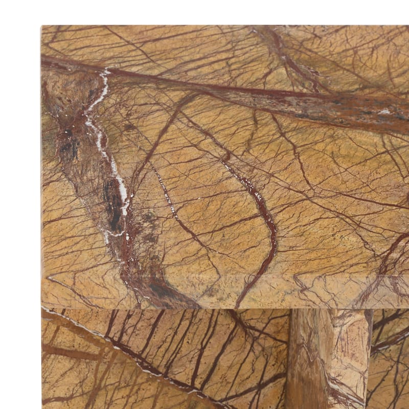 SAFAVIEH Couture Adriano 12-inch Marble Accent Table - 12"W x 12"D x 18"H