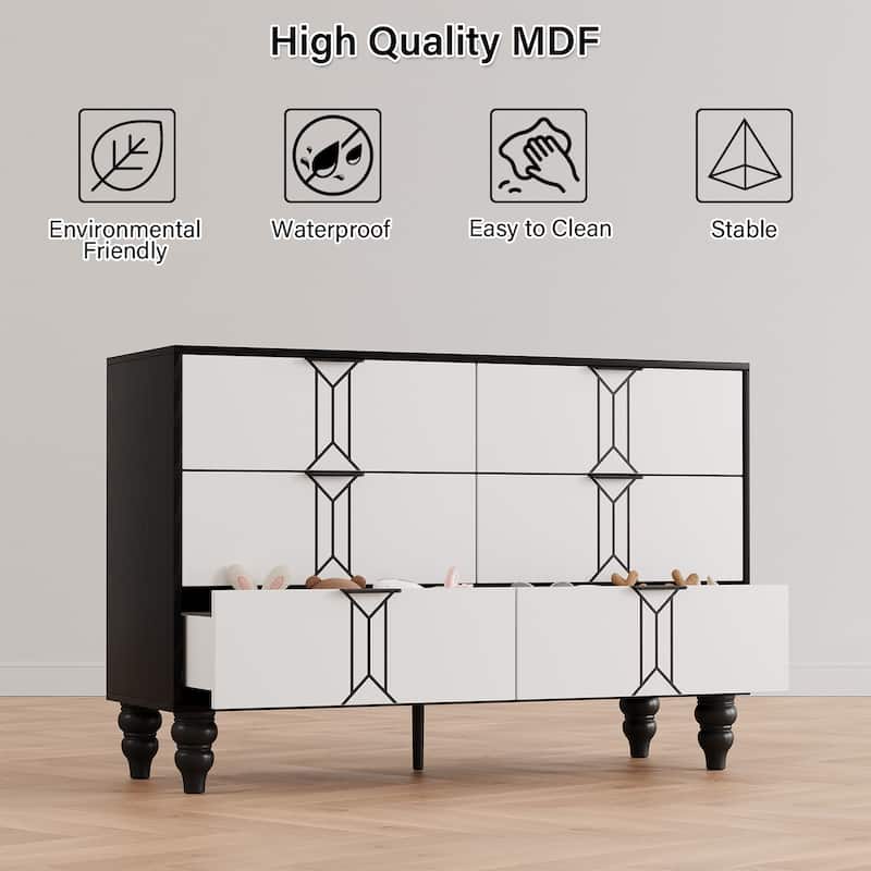 6 Drawer Dresser with Deep Drawers
