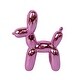 preview thumbnail 1 of 3, 11"H Ceramic Ballon Dog ,Metalic Pink