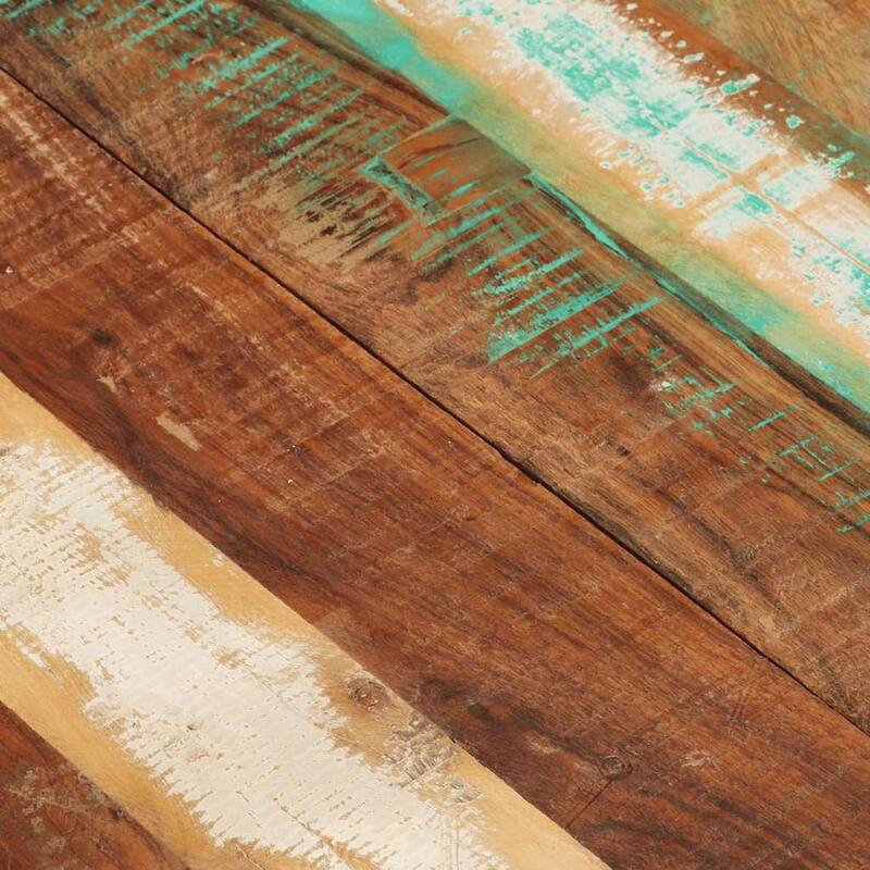 vidaXL Rectangular Table Top 23.6x47.2" 0.98 - 1.06 " Solid Reclaimed Wood - Multicolor - 47.2 x 23.6"