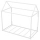 preview thumbnail 10 of 16, Metal Twin Size House Shape Platform Bed