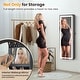 preview thumbnail 26 of 29, Costway Door Wall Mount Touch Screen LED Light Mirrored Jewelry - See Details