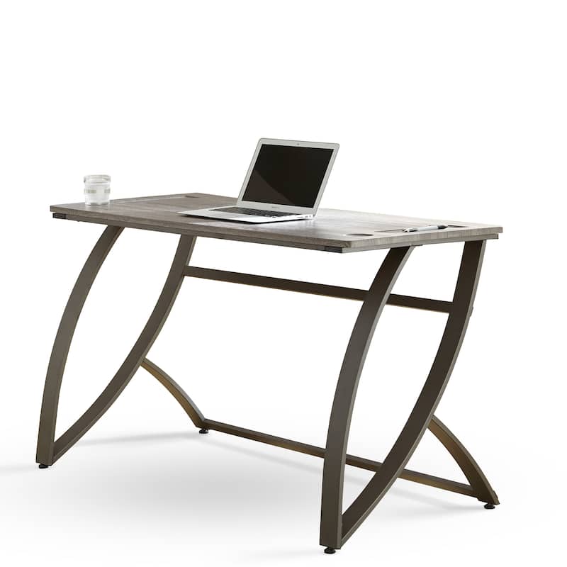 Heathwood Grey Modern Industrial Writing Desk by Greyson Living