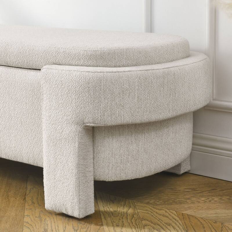 Upholstered Bench with Large Storage Space