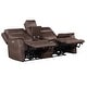 preview thumbnail 17 of 25, Faux Leather Power 3-piece Reclining Set