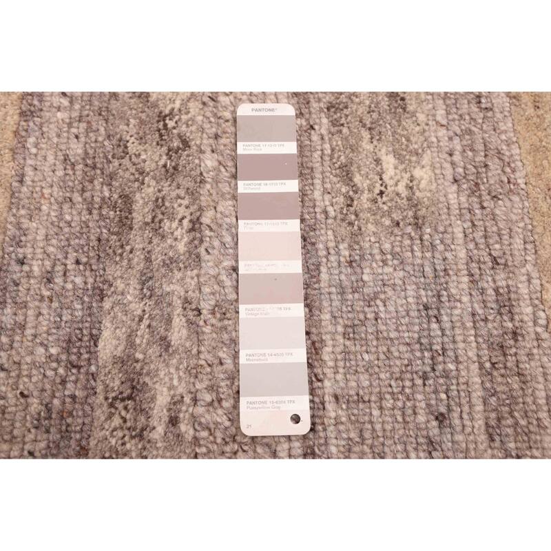 ECARPETGALLERY Hand-knotted Opulence Taupe Wool Rug - 8'5 x 9'11