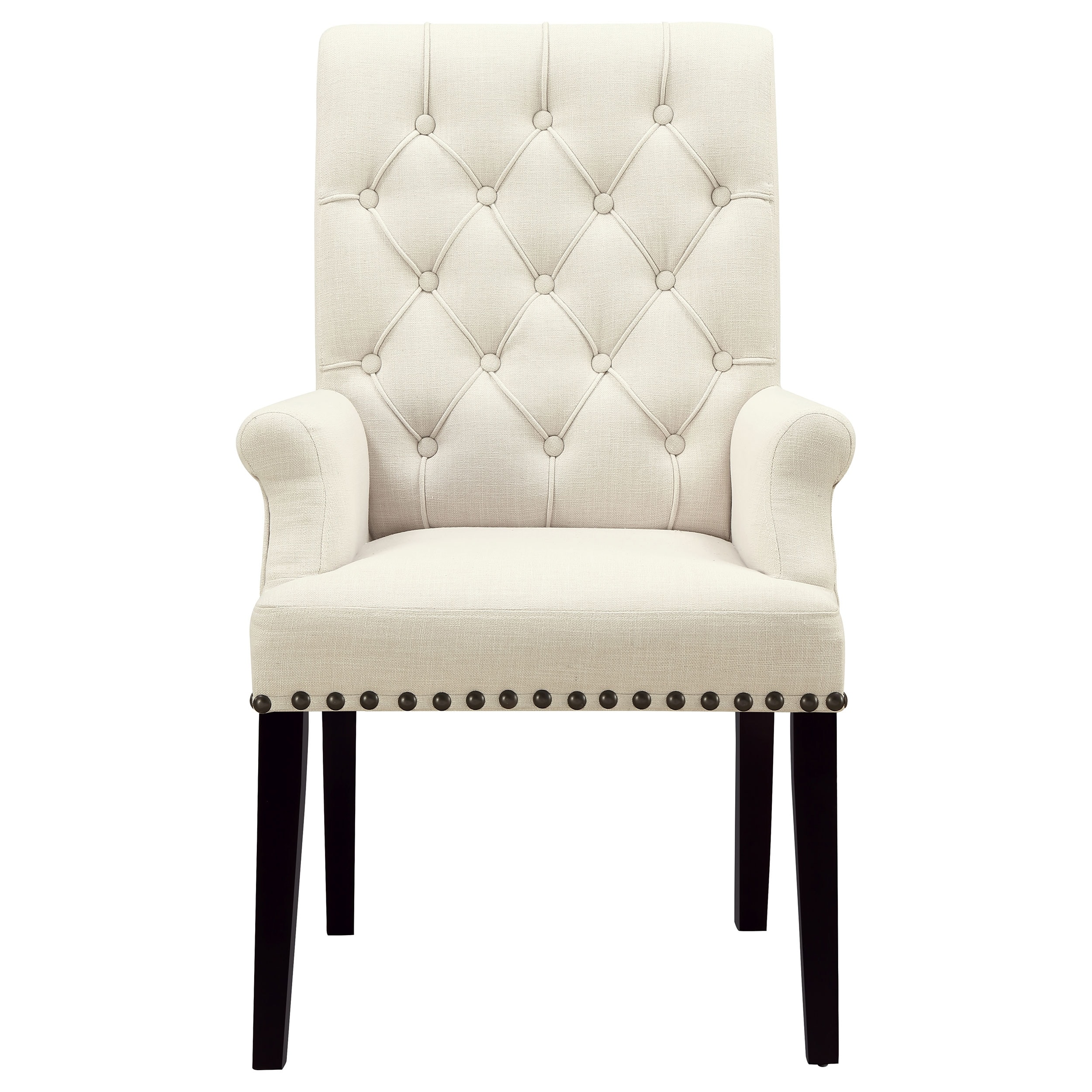 Alana Tufted Upholstered Dining Armchair with Padded Seat and Back  -image