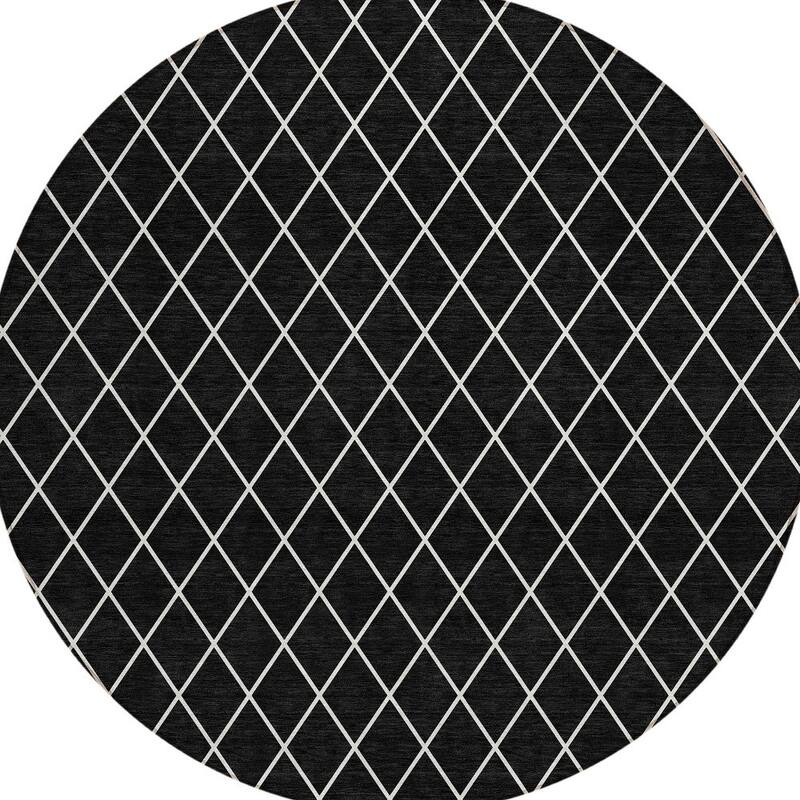 HomeRoots Geometric Transitional Rectangle Outdoor Rug