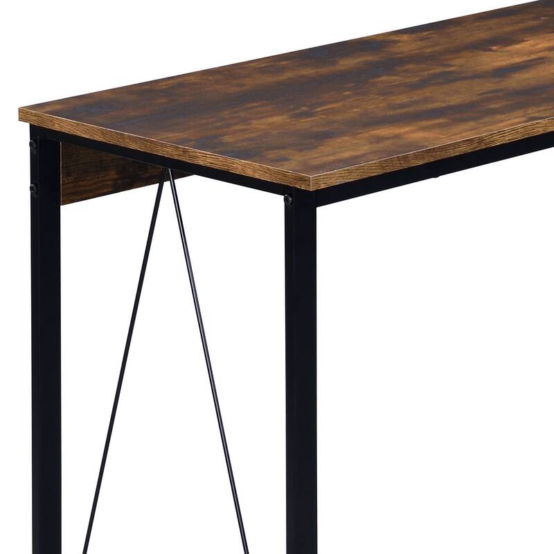 Versatile Rustic-Chic Writing Desk for Home and Office Use - Oak