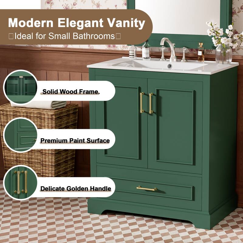 30" Bathroom Vanity with Sink