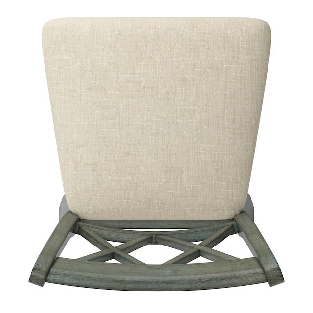 Eleanor Double X Back Wood Swivel Bar Stool by iNSPIRE Q Classic