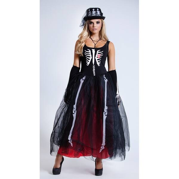 Shop Ms Bones Skeleton Costume Female Skeleton Costume As Shown Overstock 27738202 Small
