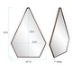 preview thumbnail 7 of 6, Allan Andrews 5 Sided Triangular Stainless Steel Framed Wall Mirror - 33"H x 24"W