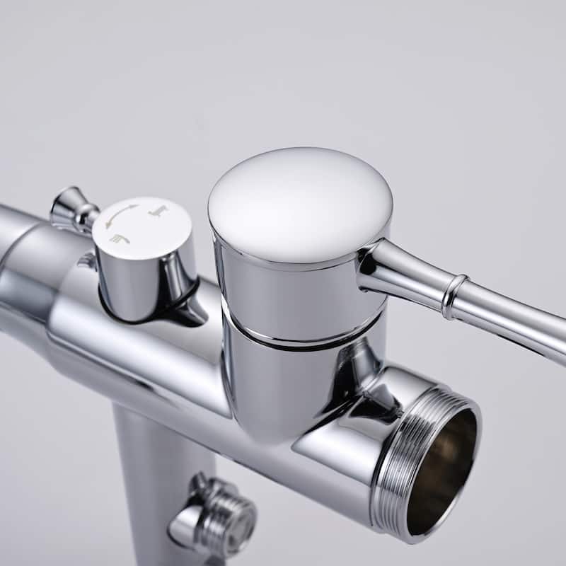 Topcraft Floor Mounted Bathtub Filler with Handheld Showerhead