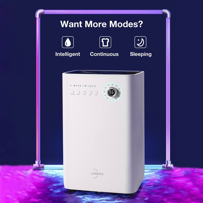 Edendirect 50Pints 4500 sq.ft. Dehumidifiers with Energy Saving, Air