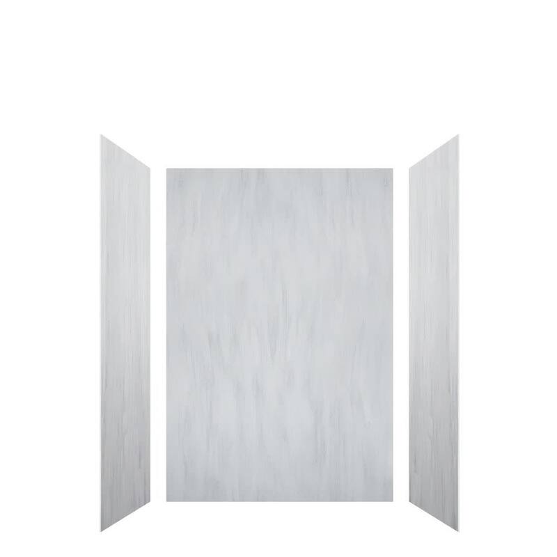 Transolid LWK483672 Lusso 72" H x 48" W x 36" D Three Wall Alcove