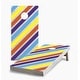 preview thumbnail 1 of 5, Candy Striped Cornhole Game (Choose Wraps or Boards) 2x4 Boards (24" x 48") - Include ALL Accessories