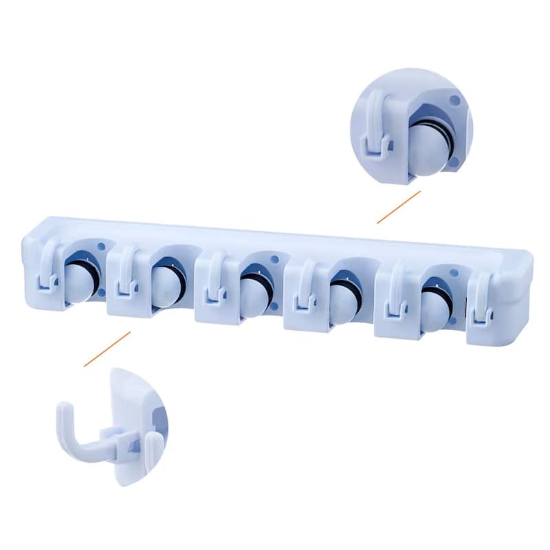5 Slot Mop & Broom Organizer
