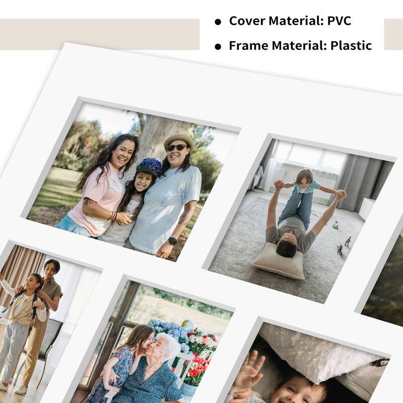 Rustic 17-Pack 4x6 Collage Frame 26.2x18.4 Inch Picture Frames Collage Wall Decor