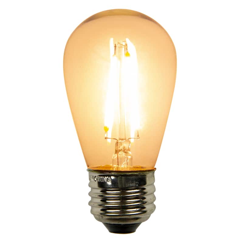 Pack of 25 Warm White Vintage Edison Style LED E26 Light Bulb - Clear