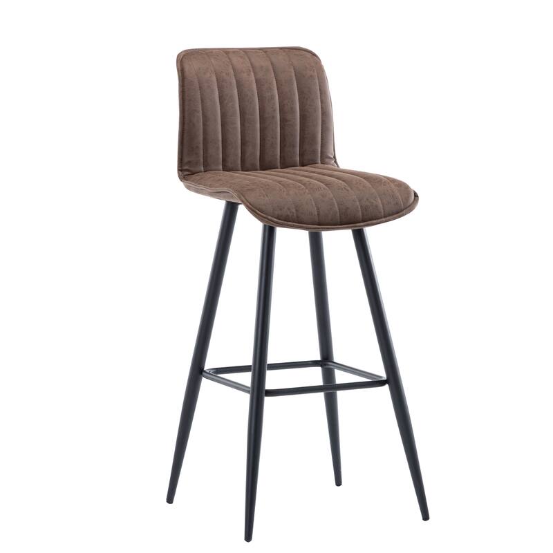 Porthos Home Jada Set Of 2 Counter Height Chairs, PU Leather, Armless