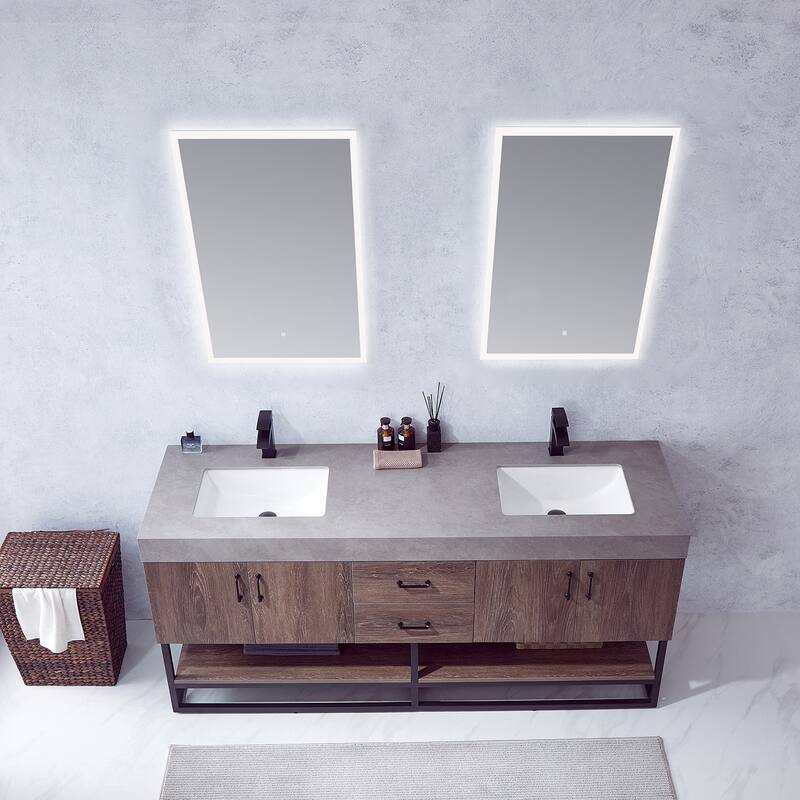 Miseno MV789072B Alistair 72" Free Standing Double Basin Vanity Set