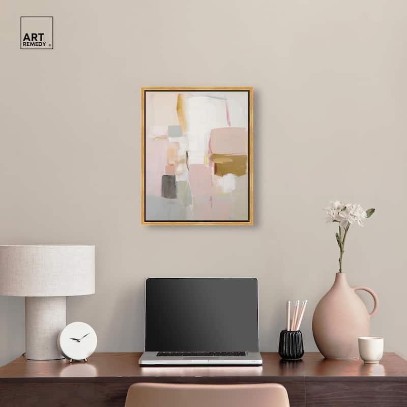 Apricot Cream I Canvas by Art Remedy