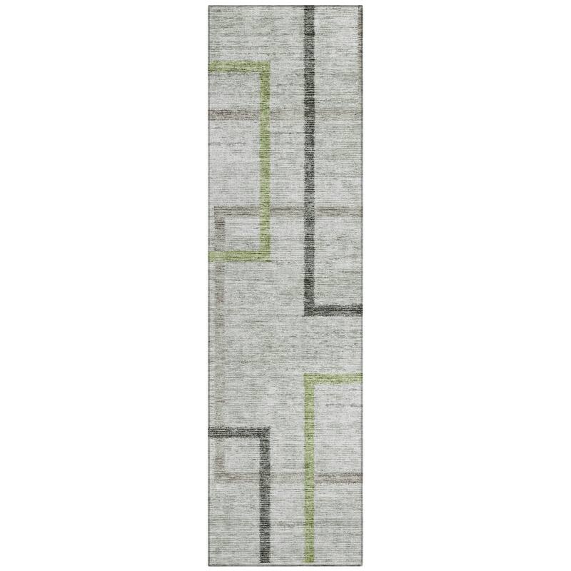 Machine Washable Indoor/ Outdoor Chantille Contemporary Geo Rug