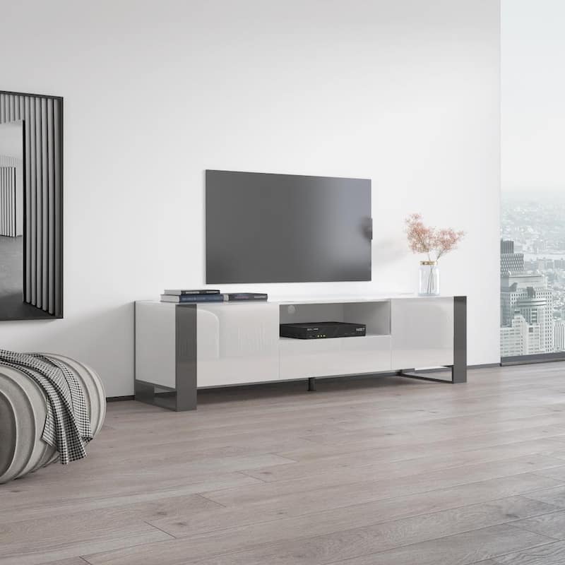 Woody 71" Modern All High Gloss TV Stand