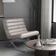 Option Grey Genuine Leather Striped