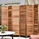 preview thumbnail 20 of 31, 5.6 Ft Tall 4/6/8 Panel Wood Room Divider Folding Privacy Screen