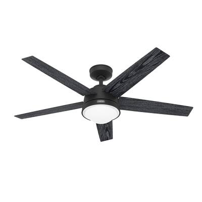 Hunter 52" Lykke Ceiling Fan with LED Light Kit and Handheld Remote